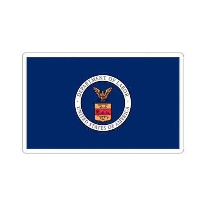 Flag of the United States Department of Labor 1915-1960 (United States) STICKER Vinyl Kiss-Cut Decal 3 Inch White - The Sticker Space