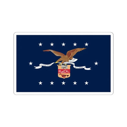 Flag of the United States Department of Labor (United States) STICKER Vinyl Kiss-Cut Decal 4 Inch White - The Sticker Space