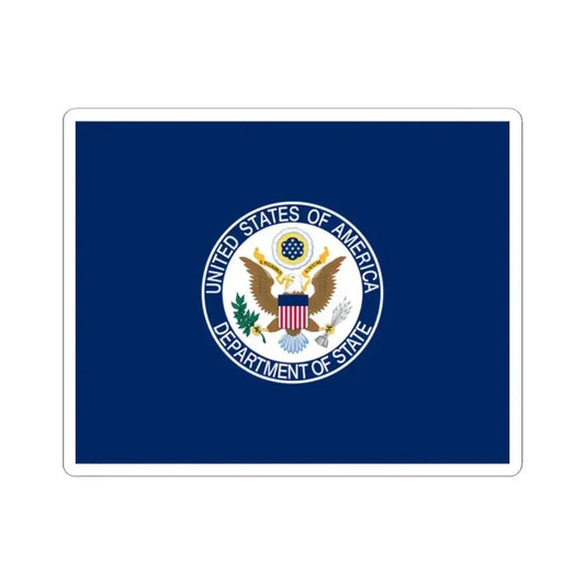 Flag of the United States Department of State (United States) STICKER Vinyl Kiss-Cut Decal 2 Inch White - The Sticker Space