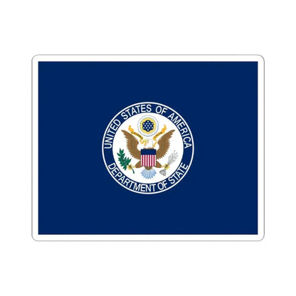 Flag of the United States Department of State (United States) STICKER Vinyl Kiss-Cut Decal 3 Inch White - The Sticker Space