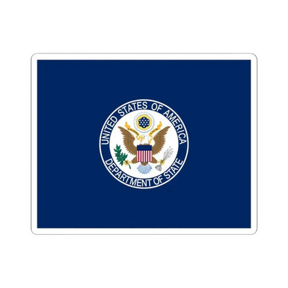 Flag of the United States Department of State (United States) STICKER Vinyl Kiss-Cut Decal 4 Inch White - The Sticker Space