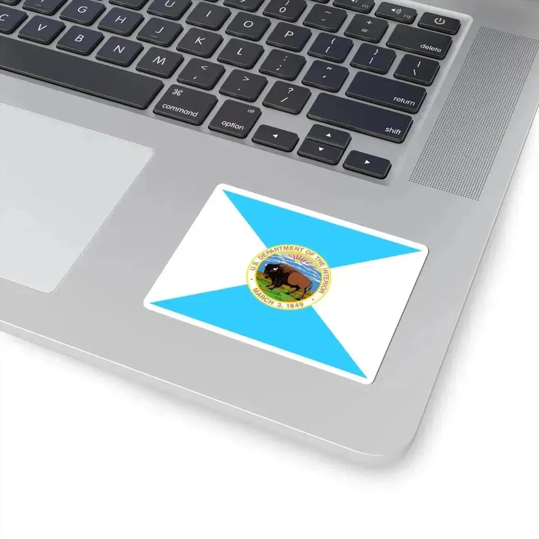 Flag of the United States Department of the Interior (United States) STICKER Vinyl Kiss-Cut Decal - The Sticker Space