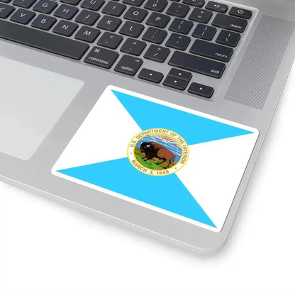 Flag of the United States Department of the Interior (United States) STICKER Vinyl Kiss-Cut Decal - The Sticker Space