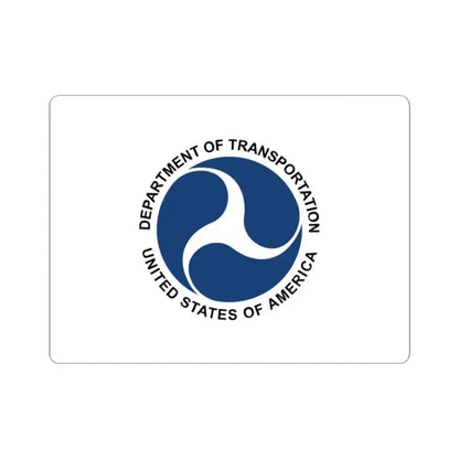 Flag of the United States Department of Transportation (United States) STICKER Vinyl Kiss-Cut Decal 2 Inch White - The Sticker Space