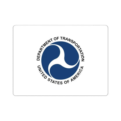 Flag of the United States Department of Transportation (United States) STICKER Vinyl Kiss-Cut Decal 4 Inch White - The Sticker Space