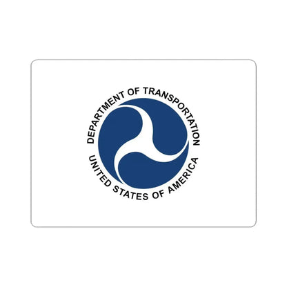 Flag of the United States Department of Transportation (United States) STICKER Vinyl Kiss-Cut Decal 6 Inch White - The Sticker Space