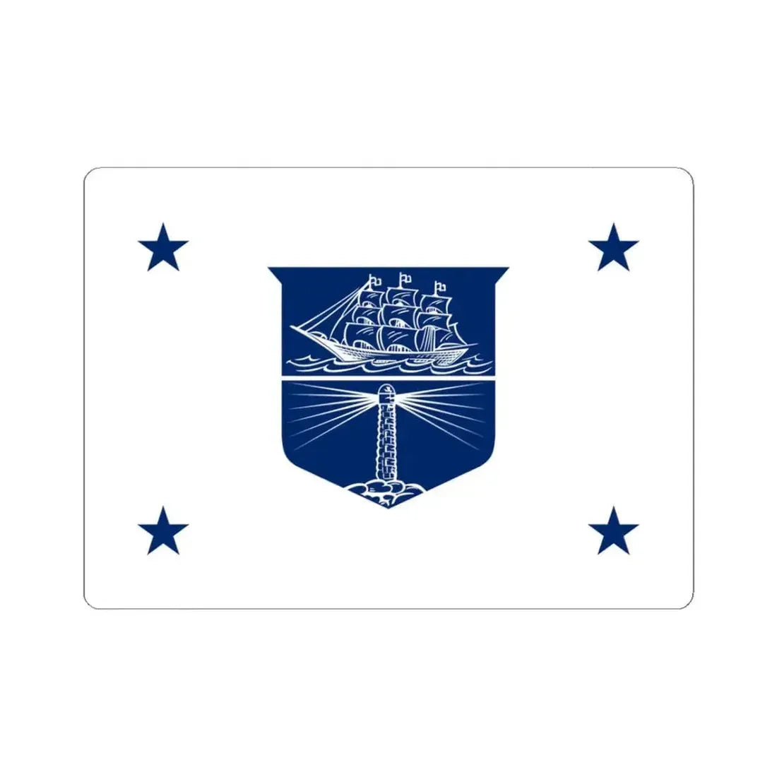 Flag of the United States Deputy Secretary of Commerce (United States) STICKER Vinyl Kiss-Cut Decal 3 Inch White - The Sticker Space