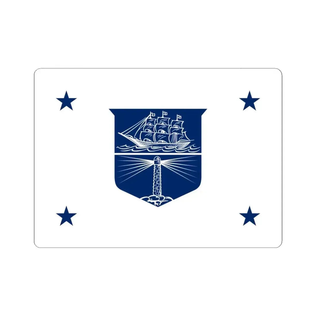 Flag of the United States Deputy Secretary of Commerce (United States) STICKER Vinyl Kiss-Cut Decal 4 Inch White - The Sticker Space