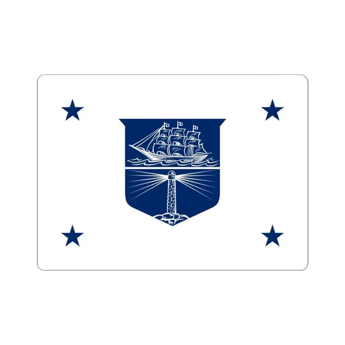 Flag of the United States Deputy Secretary of Commerce (United States) STICKER Vinyl Kiss-Cut Decal 6 Inch White - The Sticker Space