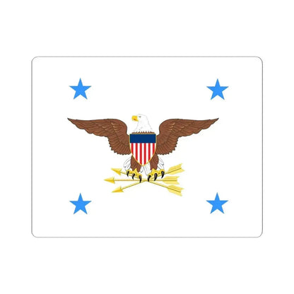 Flag of the United States Deputy Secretary of Defense (United States) STICKER Vinyl Kiss-Cut Decal 4 Inch White - The Sticker Space