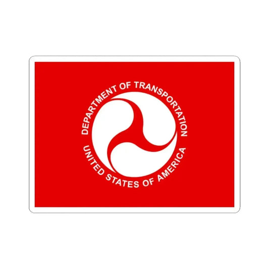 Flag of the United States Deputy Secretary of Transportation (United States) STICKER Vinyl Kiss-Cut Decal 2 Inch White - The Sticker Space