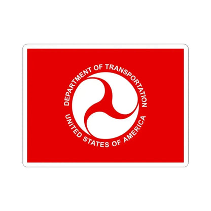 Flag of the United States Deputy Secretary of Transportation (United States) STICKER Vinyl Kiss-Cut Decal 3 Inch White - The Sticker Space