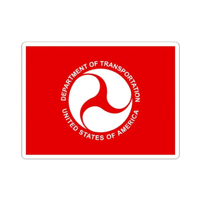Flag of the United States Deputy Secretary of Transportation (United States) STICKER Vinyl Kiss-Cut Decal 4 Inch White - The Sticker Space