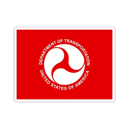 Flag of the United States Deputy Secretary of Transportation (United States) STICKER Vinyl Kiss-Cut Decal 6 Inch White - The Sticker Space