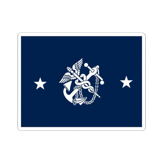 Flag of the United States Deputy Surgeon General (United States) STICKER Vinyl Kiss-Cut Decal 2 Inch White - The Sticker Space