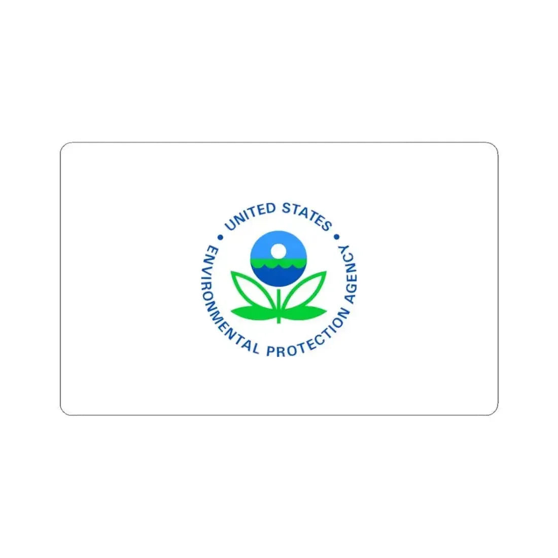 Flag of the United States Environmental Protection Agency (United States) STICKER Vinyl Kiss-Cut Decal 3 Inch White - The Sticker Space
