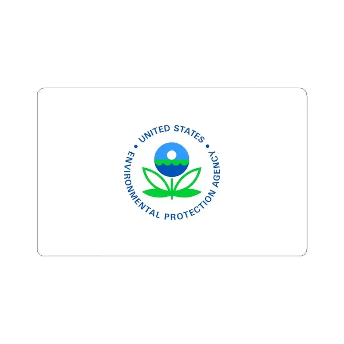 Flag of the United States Environmental Protection Agency (United States) STICKER Vinyl Kiss-Cut Decal 4 Inch White - The Sticker Space