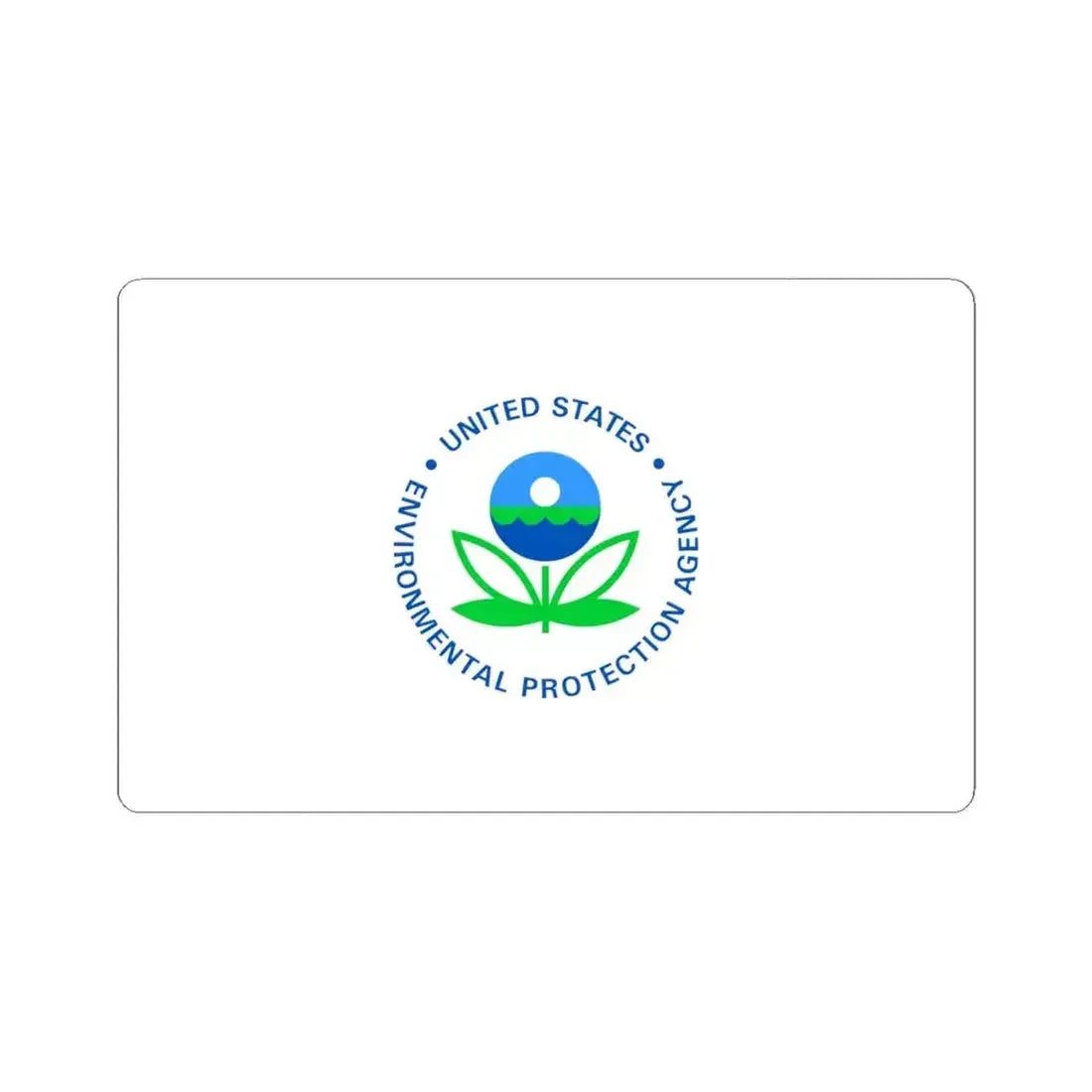 Flag of the United States Environmental Protection Agency (United States) STICKER Vinyl Kiss-Cut Decal 6 Inch White - The Sticker Space
