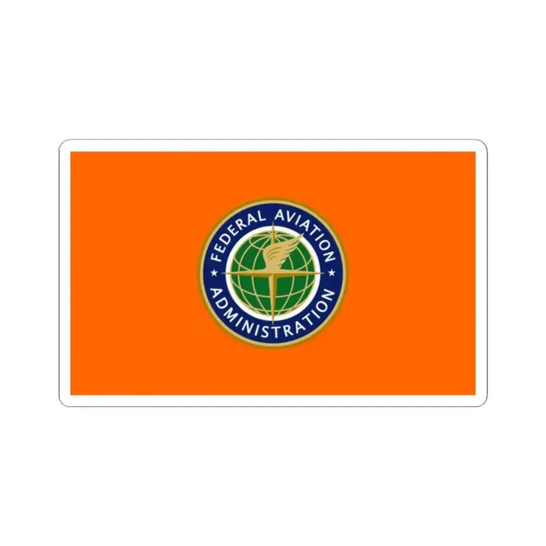 Flag of the United States Federal Aviation Administration (United States) STICKER Vinyl Kiss-Cut Decal 2 Inch White - The Sticker Space