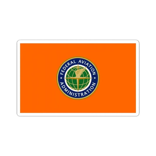 Flag of the United States Federal Aviation Administration (United States) STICKER Vinyl Kiss-Cut Decal 2 Inch White - The Sticker Space