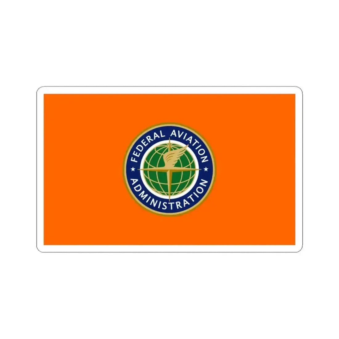 Flag of the United States Federal Aviation Administration (United States) STICKER Vinyl Kiss-Cut Decal 3 Inch White - The Sticker Space