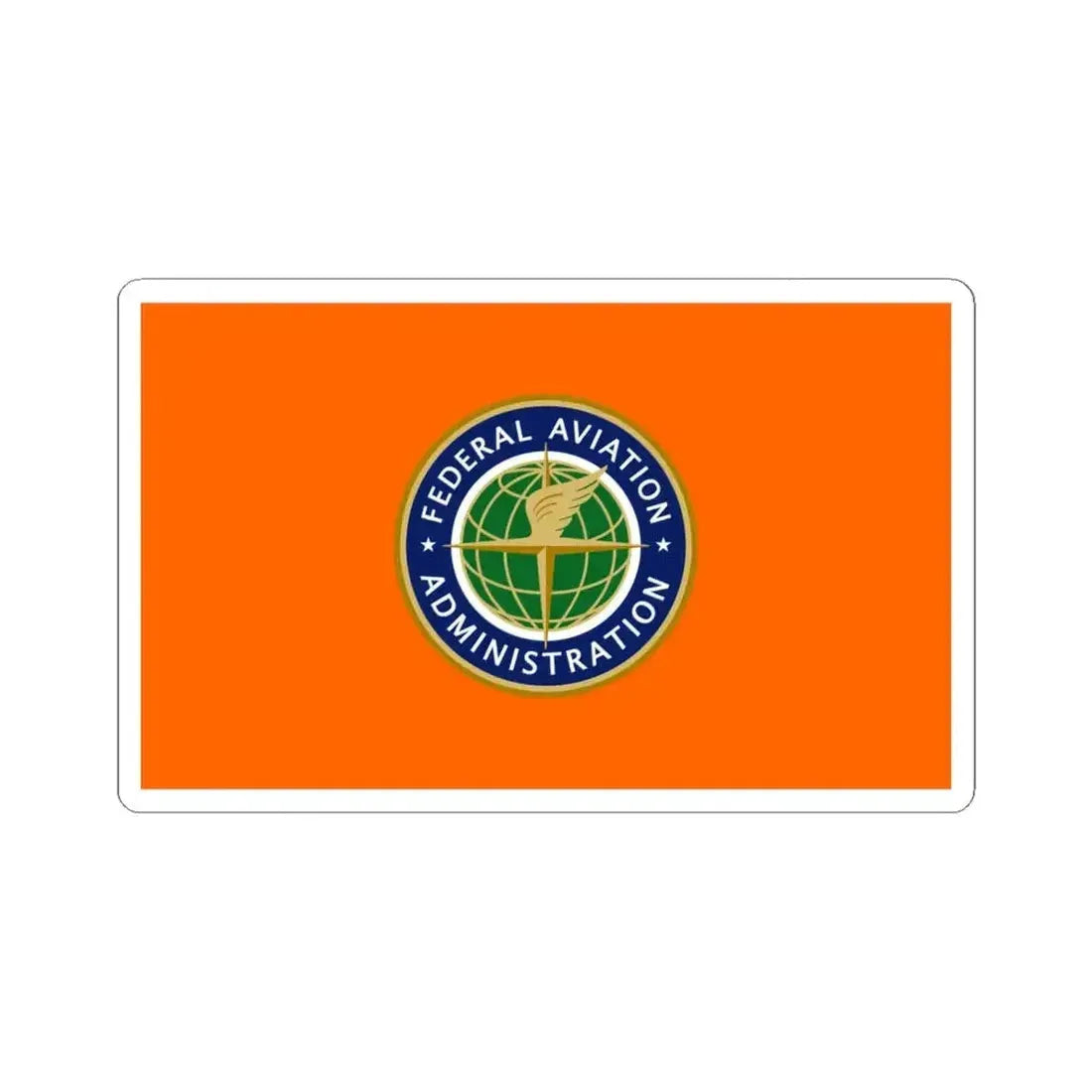 Flag of the United States Federal Aviation Administration (United States) STICKER Vinyl Kiss-Cut Decal 6 Inch White - The Sticker Space