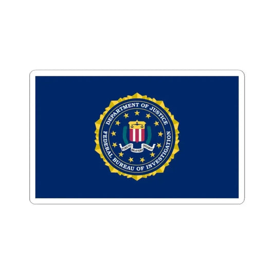 Flag of the United States Federal Bureau of Investigation (United States) STICKER Vinyl Kiss-Cut Decal 2 Inch White - The Sticker Space