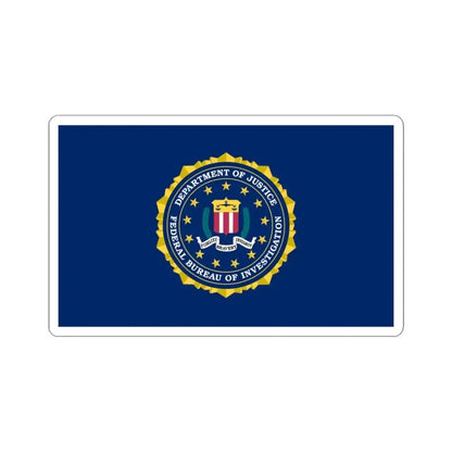 Flag of the United States Federal Bureau of Investigation (United States) STICKER Vinyl Kiss-Cut Decal 3 Inch White - The Sticker Space