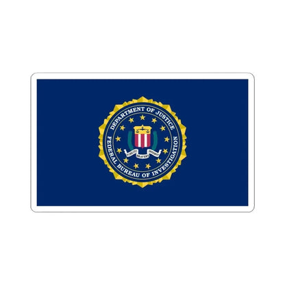 Flag of the United States Federal Bureau of Investigation (United States) STICKER Vinyl Kiss-Cut Decal 4 Inch White - The Sticker Space