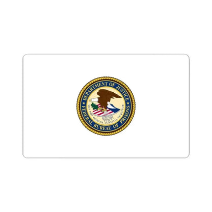 Flag of the United States Federal Bureau of Prisons (United States) STICKER Vinyl Kiss-Cut Decal 2 Inch White - The Sticker Space