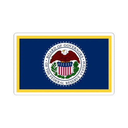 Flag of the United States Federal Reserve (United States) STICKER Vinyl Kiss-Cut Decal 3 Inch White - The Sticker Space