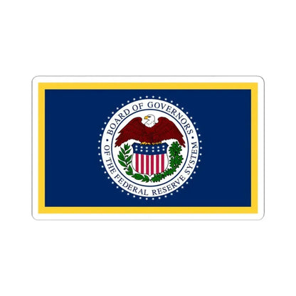 Flag of the United States Federal Reserve (United States) STICKER Vinyl Kiss-Cut Decal 4 Inch White - The Sticker Space