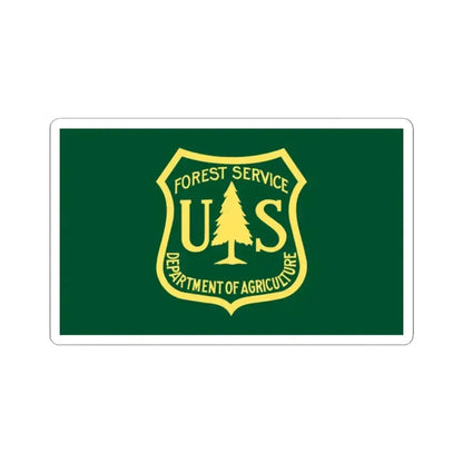 Flag of the United States Forest Service (United States) STICKER Vinyl Kiss-Cut Decal 2 Inch White - The Sticker Space