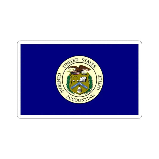 Flag of the United States General Accounting Office (United States) STICKER Vinyl Kiss-Cut Decal 2 Inch White - The Sticker Space