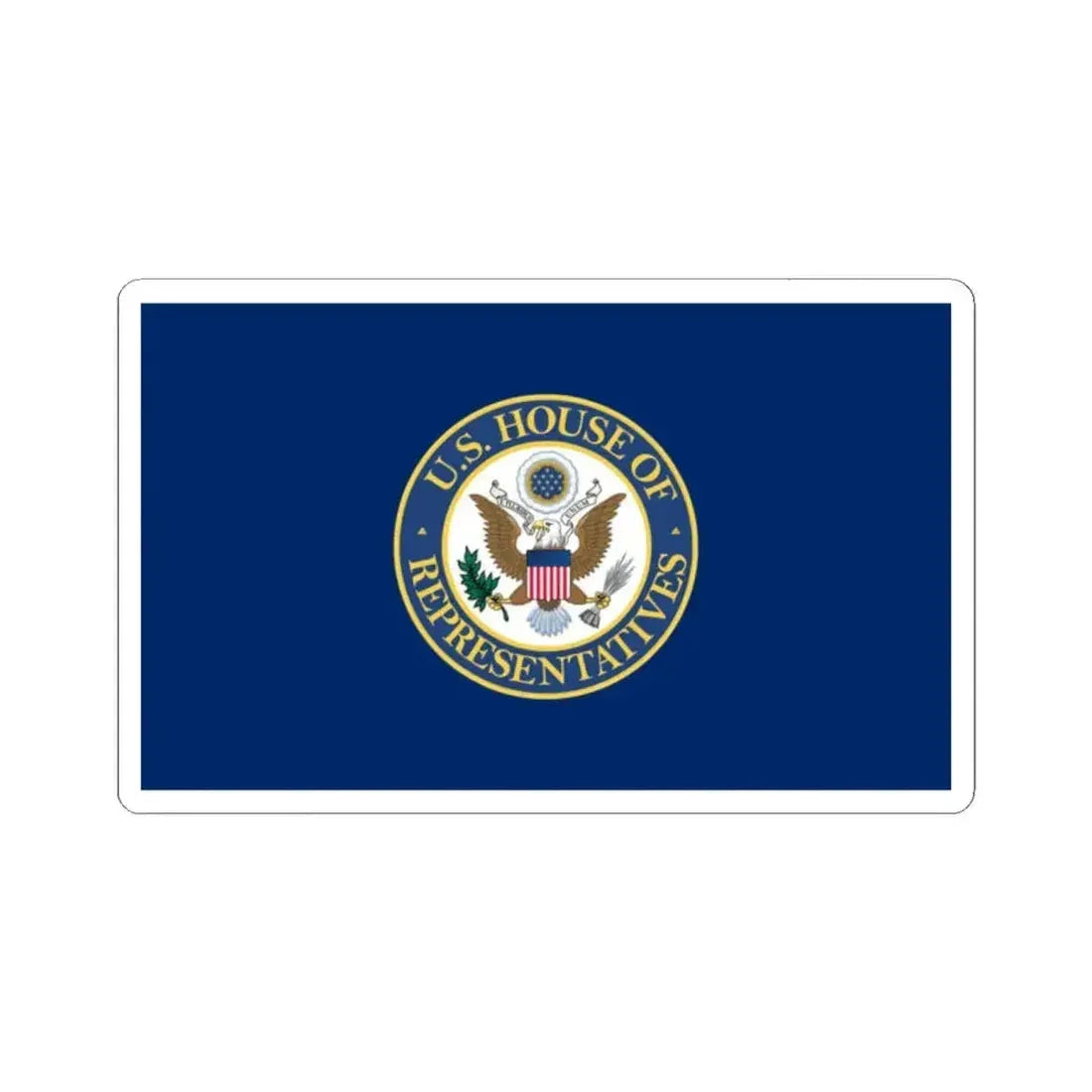 Flag of the United States House of Representatives (United States) STICKER Vinyl Kiss-Cut Decal 2 Inch White - The Sticker Space
