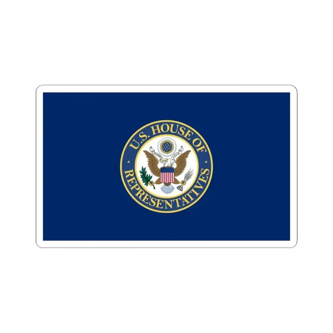 Flag of the United States House of Representatives (United States) STICKER Vinyl Kiss-Cut Decal 6 Inch White - The Sticker Space