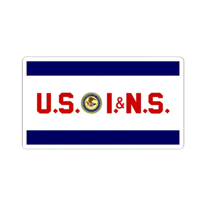 Flag of the United States Immigration and Naturalization Service (United States) STICKER Vinyl Kiss-Cut Decal 2 Inch White - The Sticker Space