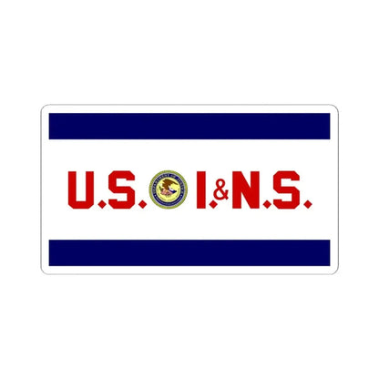 Flag of the United States Immigration and Naturalization Service (United States) STICKER Vinyl Kiss-Cut Decal 4 Inch White - The Sticker Space
