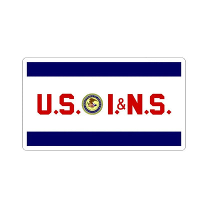 Flag of the United States Immigration and Naturalization Service (United States) STICKER Vinyl Kiss-Cut Decal 6 Inch White - The Sticker Space