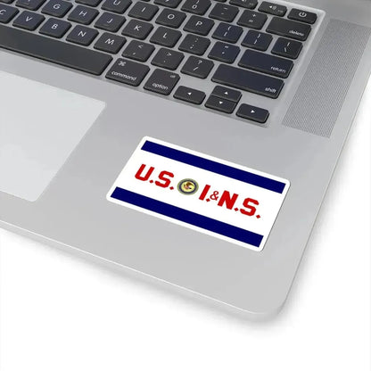 Flag of the United States Immigration and Naturalization Service (United States) STICKER Vinyl Kiss-Cut Decal - The Sticker Space
