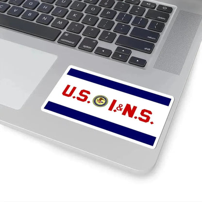 Flag of the United States Immigration and Naturalization Service (United States) STICKER Vinyl Kiss-Cut Decal - The Sticker Space