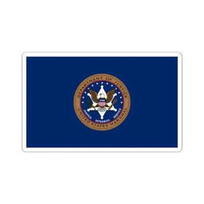 Flag of the United States Marshals Service (United States) STICKER Vinyl Kiss-Cut Decal 2 Inch White - The Sticker Space