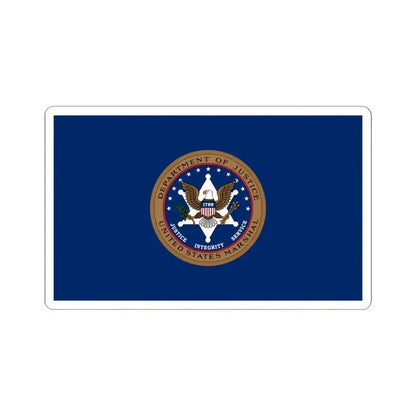 Flag of the United States Marshals Service (United States) STICKER Vinyl Kiss-Cut Decal 6 Inch White - The Sticker Space