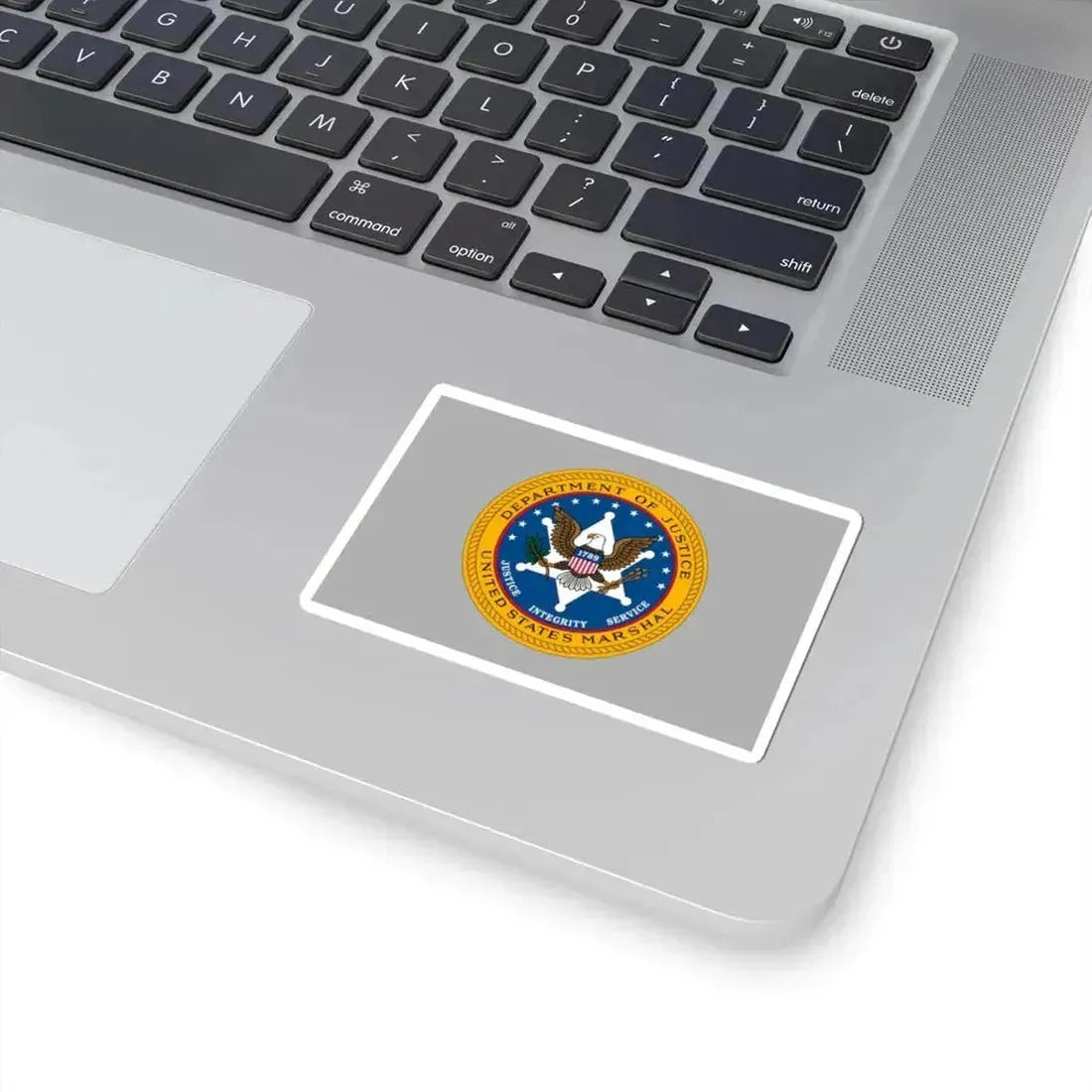 Flag of the United States Marshals Service variant (United States) STICKER Vinyl Kiss-Cut Decal - The Sticker Space