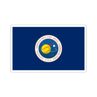 Flag of the United States National Aeronautics and Space Administration (United States) STICKER Vinyl Kiss-Cut Decal 2 Inch White - The Sticker Space
