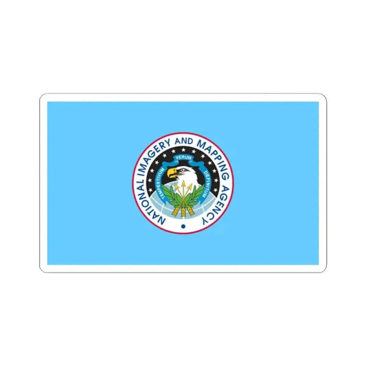 Flag of the United States National Imagery and Mapping Agency (United States) STICKER Vinyl Kiss-Cut Decal 2 Inch White - The Sticker Space