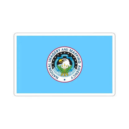 Flag of the United States National Imagery and Mapping Agency (United States) STICKER Vinyl Kiss-Cut Decal 3 Inch White - The Sticker Space