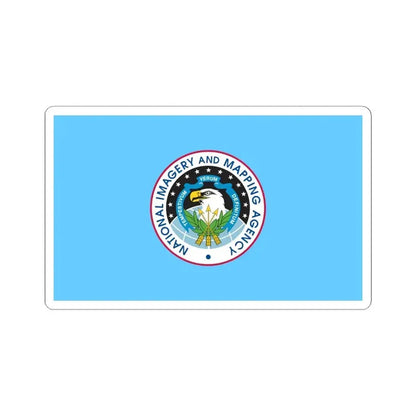 Flag of the United States National Imagery and Mapping Agency (United States) STICKER Vinyl Kiss-Cut Decal 6 Inch White - The Sticker Space