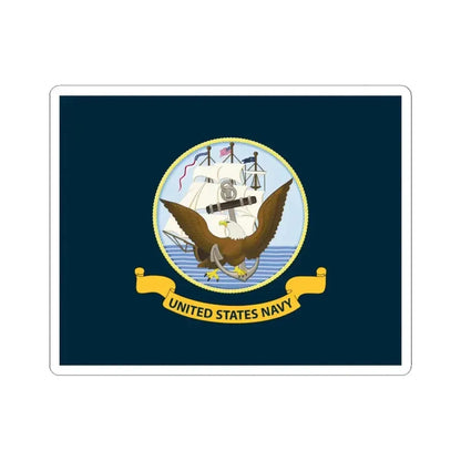 Flag of the United States Navy (United States) STICKER Vinyl Kiss-Cut Decal 3 Inch White - The Sticker Space