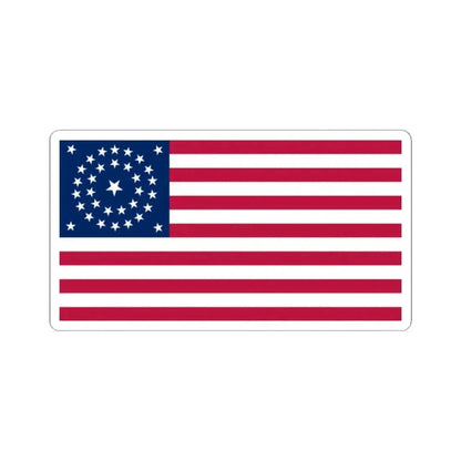 Flag of the United States of America 1861-1863 (United States) STICKER Vinyl Kiss-Cut Decal 2 Inch White - The Sticker Space